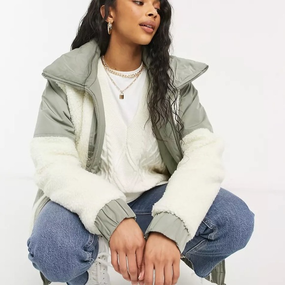 NWT threadbare panelled teddy coat 6 - Picture 4 of 16